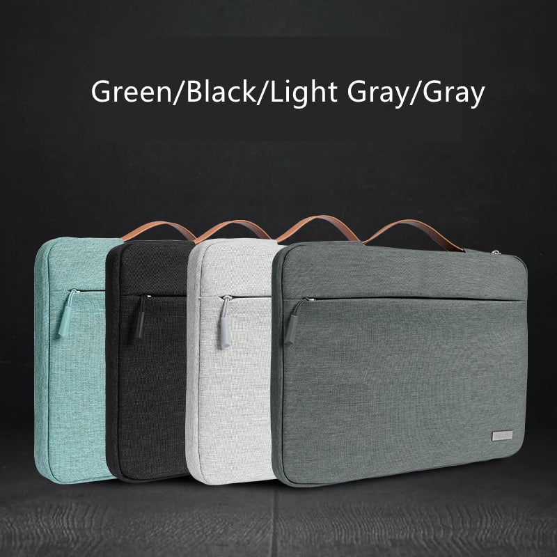 Stoßfeste Laptophülle mit mehreren Taschen und Griff – Passend für MacBook Air 13,6'', MacBook Pro 14'' und 16,2'' M3