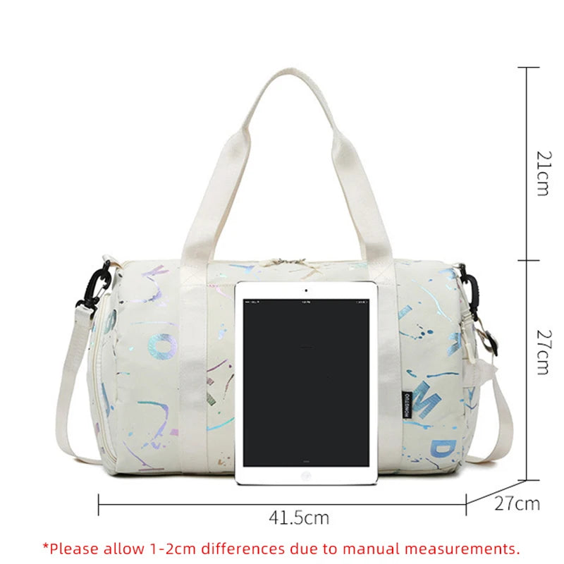 Gym Yoga Sport Dance Bag For Girl Boy Graffiti Letters Printing Fitness