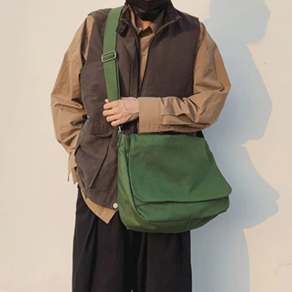 Damen-Umhängetasche aus Canvas – Lässige Schultertasche mit großem Fassungsvermögen für Alltag und Reisen