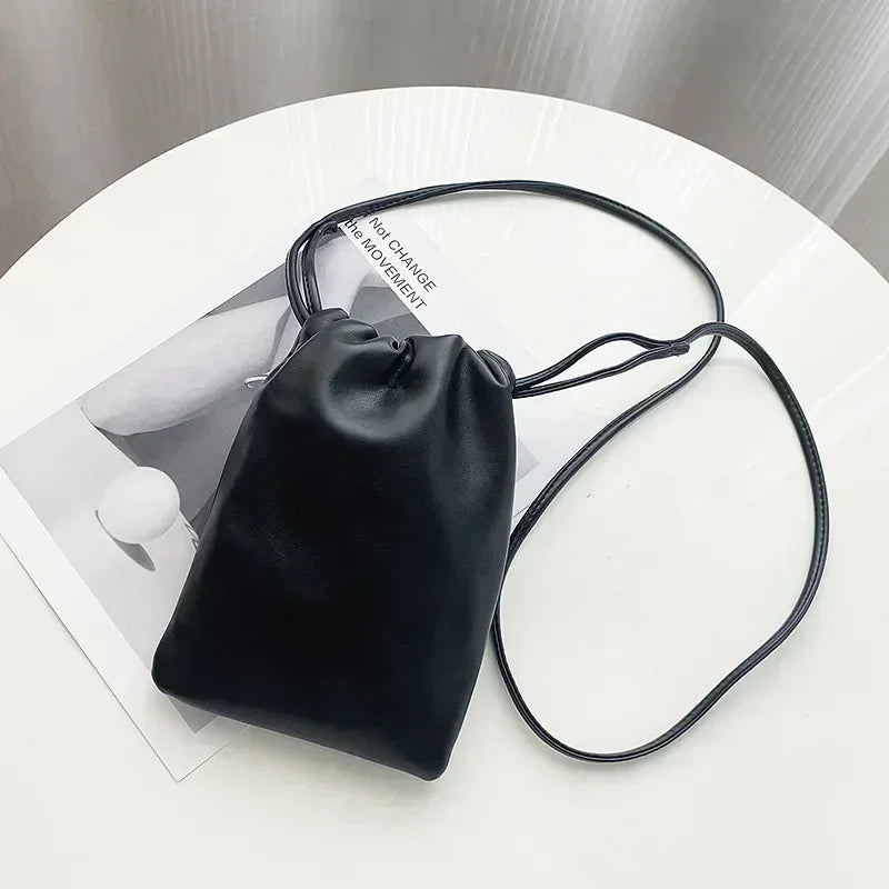 Women Leather Small Crossbody Bag Designer Cell Phone Bag