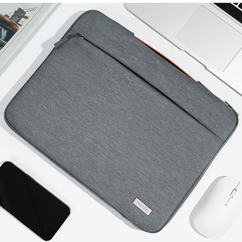 Stoßfeste Laptophülle mit mehreren Taschen und Griff – Passend für MacBook Air 13,6'', MacBook Pro 14'' und 16,2'' M3