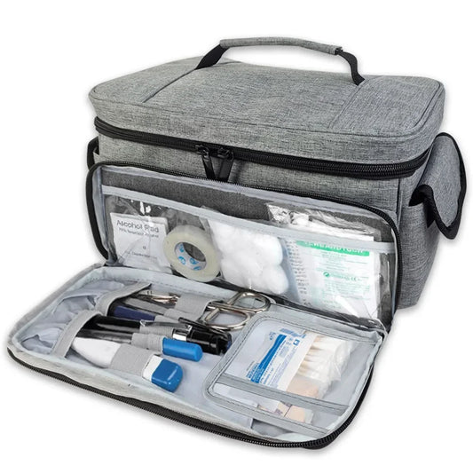 Tragbares Erste-Hilfe-Set für unterwegs – Multifunktionaler medizinischer Organizer für Zuhause, Schule, Klinik und Medizinschrank