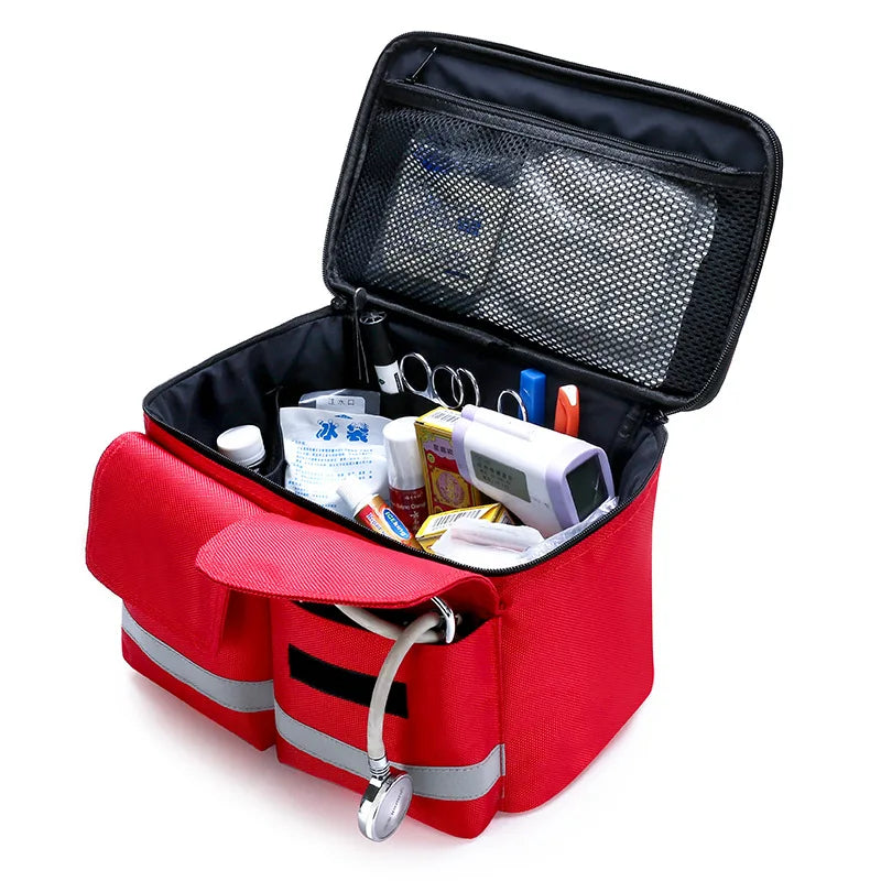 Wasserdichte Erste-Hilfe-Tasche für Rettungsdienste – Tragbarer mehrschichtiger medizinischer Organizer für Reisen, Rettung, Krankenpflege und Notfallüberleben