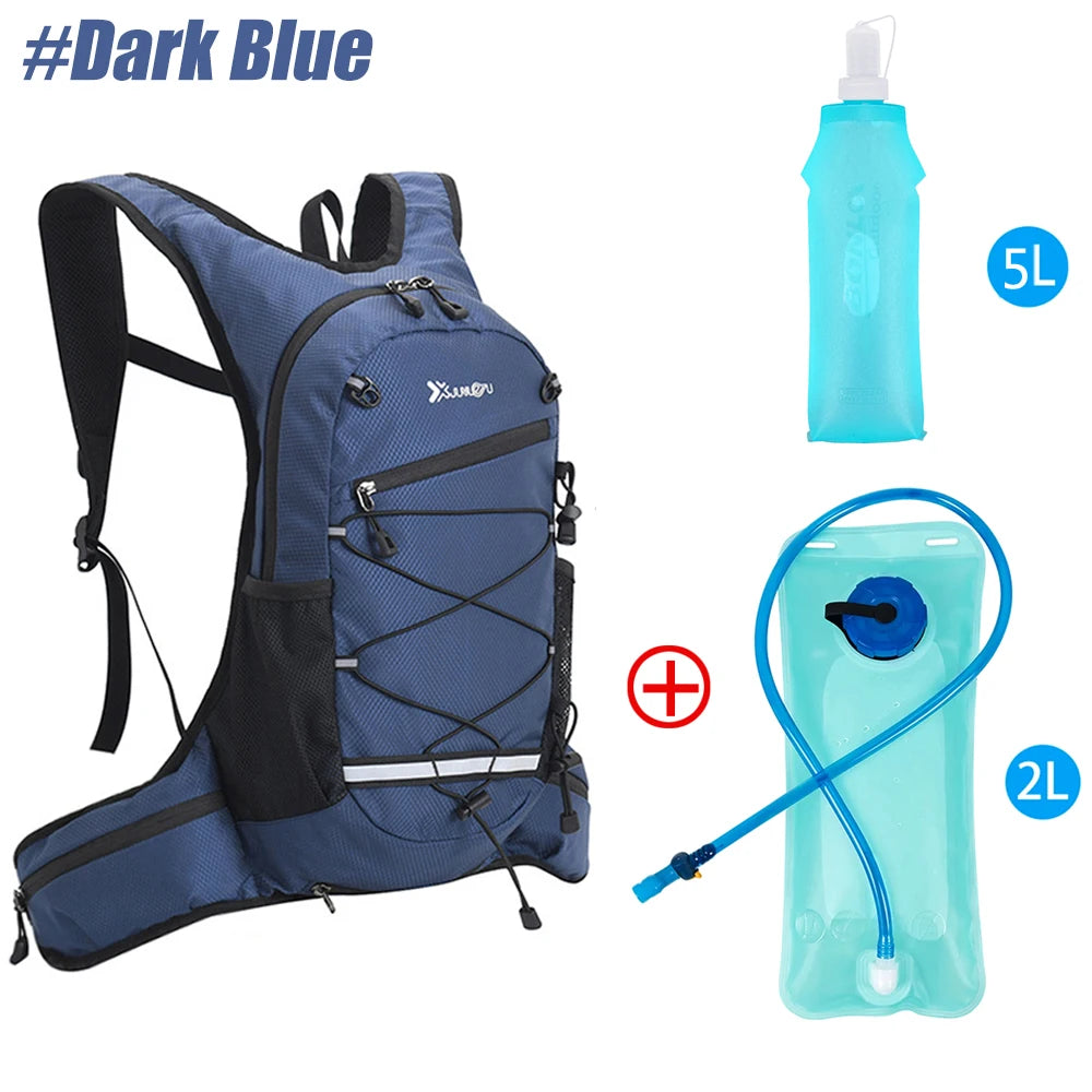 Atmungsaktive Trailrunning-Weste mit 500-ml-Wasserflasche – Leichter Trinkrucksack für Joggen, Radfahren und Marathons