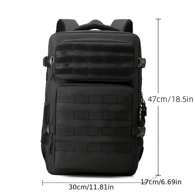 Men’s Tactical Hyrox Backpack – Camouflage Large Capacity Multi-Layer Outdoor Hiking & Camping Bag