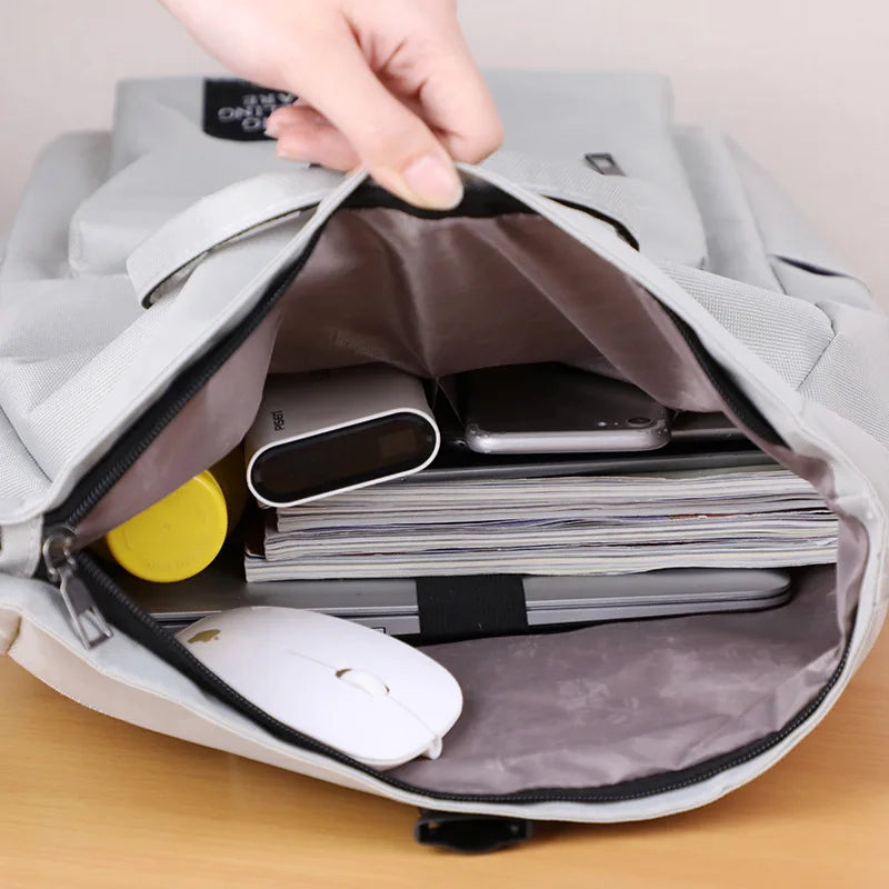 Laptop-Rucksack zum Umklappen für Damen – Lässiger Tagesrucksack für Mädchen, Schule und Reisen"