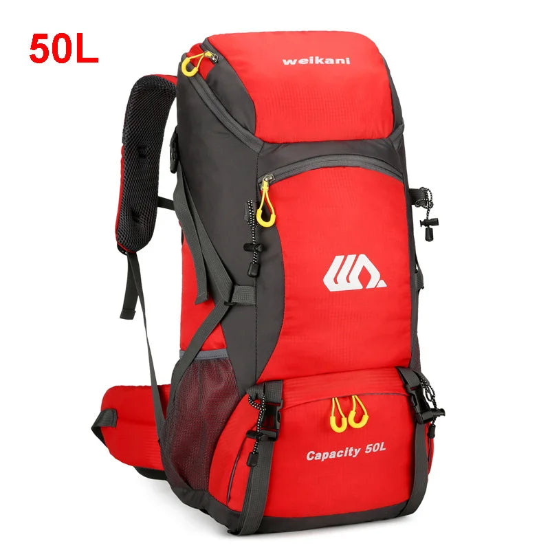 50L wasserdichter Wanderrucksack – Reise- und Campingrucksack mit großem Fassungsvermögen