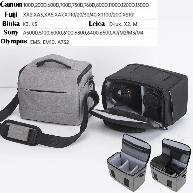Tragbare DSLR-Kamera-Umhängetasche – Nylon-Umhängetasche für Sony-, Nikon-, Canon- und Panasonic-Geräte