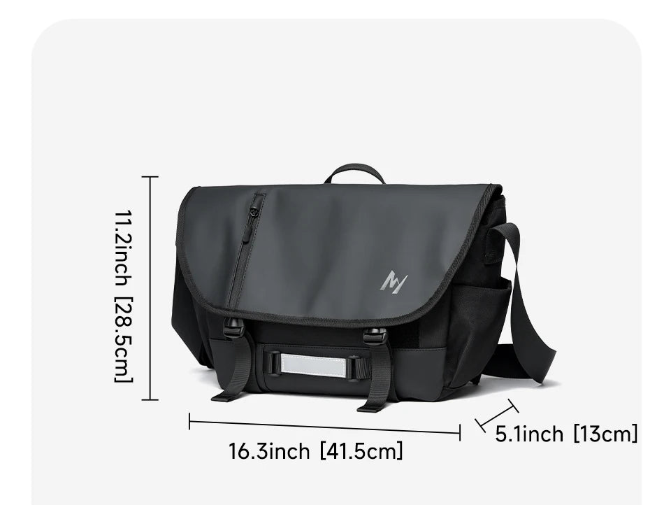 Wasserdichte Messenger Bag für Herren – Multifunktionale Umhängetasche mit großem Fassungsvermögen für Schule, Reisen und den Geschäftsalltag