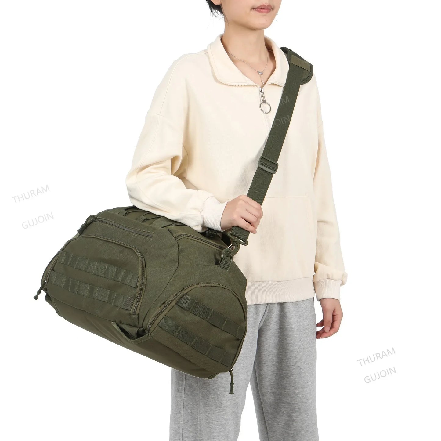 3-in-1-Sportrucksack mit Schuhfach – wandelbare Reisetasche & Sling Bag für Damen & Herren, Weekender & Reisetasche