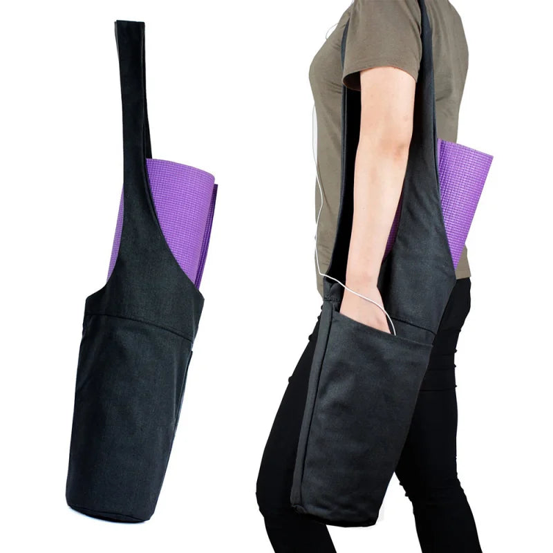 Yogamattentasche für Damen – Sporttasche mit Blumen- und farbenfrohem Design für Fitness, Pilates und Reisen