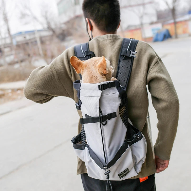 Atmungsaktiver Hunderucksack – Outdoor-Reisetasche für kleine, mittelgroße und große Hunde