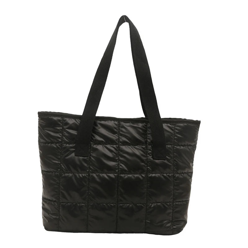 Gesteppte Tragetasche aus Baumwolle – Gepolsterte Handtasche mit großem Fassungsvermögen für Damen, perfekt für Reisen und den täglichen Gebrauch