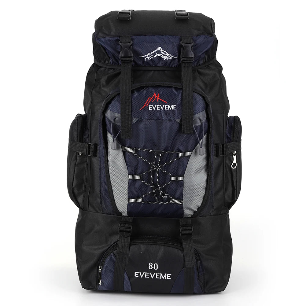 80L wasserdichter Reiserucksack – Großer Outdoor-Wander- und Campingrucksack zum Bergsteigen