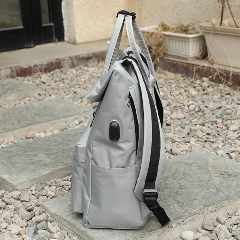 Laptop-Rucksack zum Umklappen für Damen – Lässiger Tagesrucksack für Mädchen, Schule und Reisen"