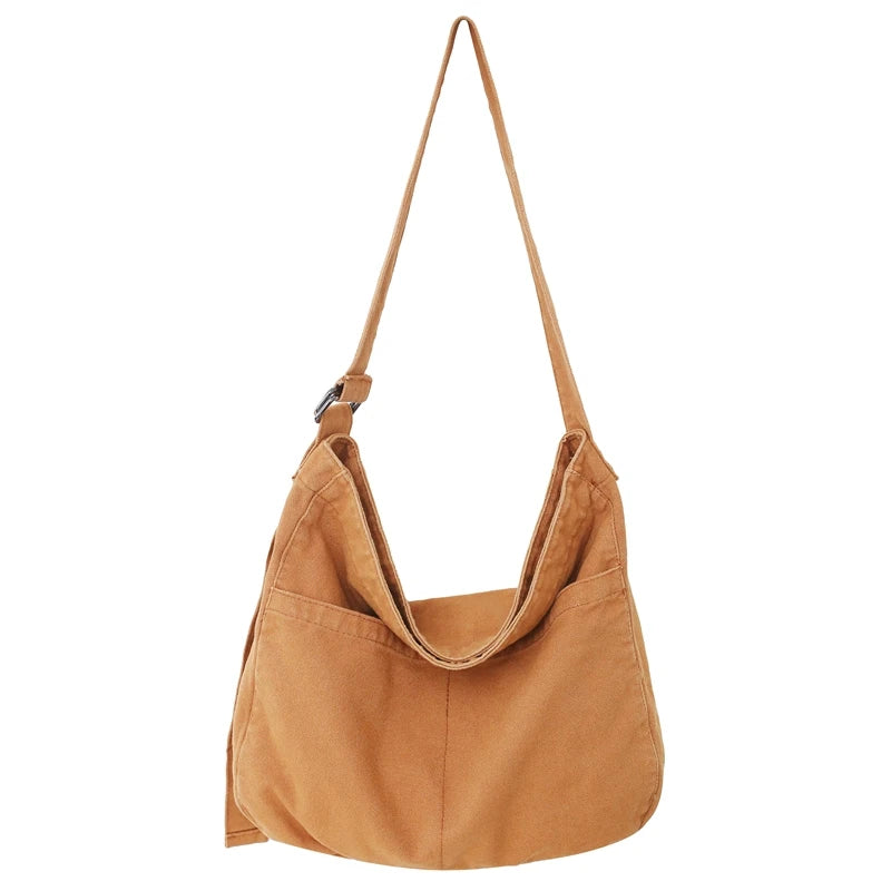 Lässige Umhängetasche aus Canvas für Damen – Schultertasche mit großem Fassungsvermögen für Reisen, Arbeit und den täglichen Gebrauch
