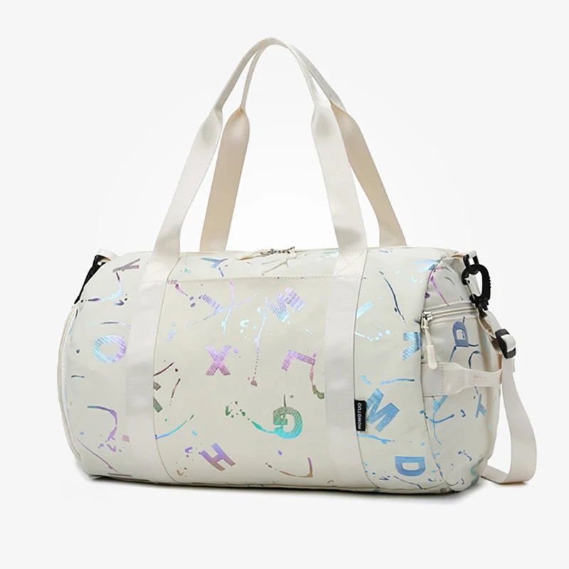Gym Yoga Sport Dance Bag For Girl Boy Graffiti Letters Printing Fitness