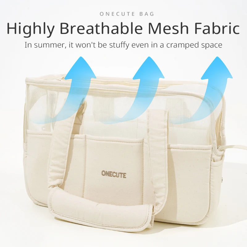 Stylish Outdoor Bag for Chihuahua & Small Pets - Breathable Pet Travel Bag