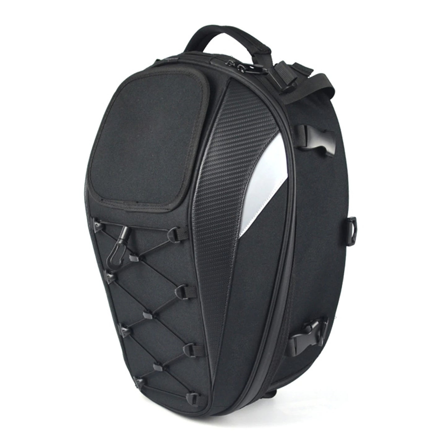 Aufbewahrungstasche für Motorradhelme – Roter Rucksack und Sitztasche mit doppeltem Verwendungszweck für Motorradreisen und Gepäck
