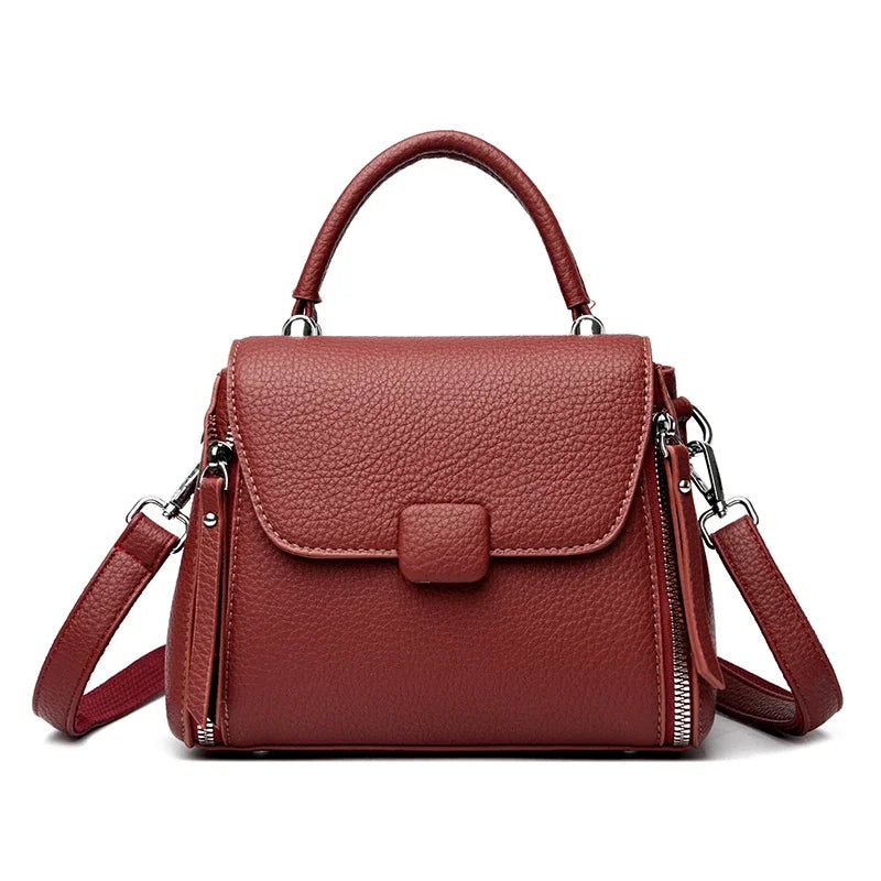 Hochwertige Umhängetasche aus Leder für Damen – Elegante und langlebige Handtasche für Arbeit, Reisen und den täglichen Gebrauch