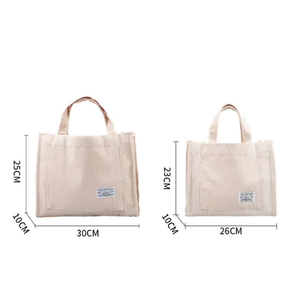 Retro-Tragetasche aus Canvas für Damen – Lässige Umhängetasche in kleinen und großen Größen erhältlich