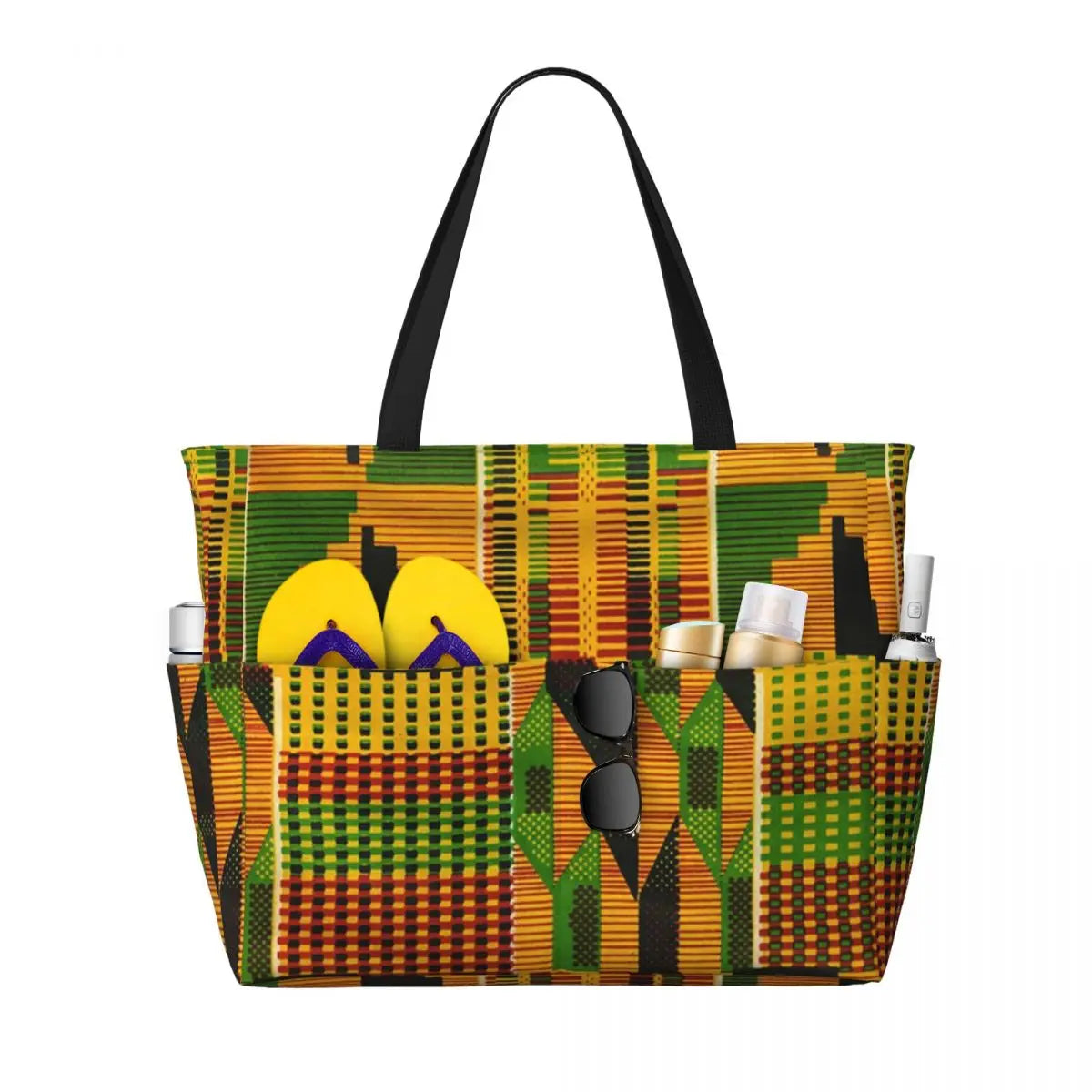 Custom Ethnic Print Travel Tote Bag Women Large Capacity