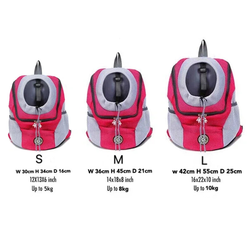 Tragerucksack für kleine Hunde – Reisetasche für Haustiere mit zwei Fächern und externem Stauraum zum Wandern und für den täglichen Gebrauch