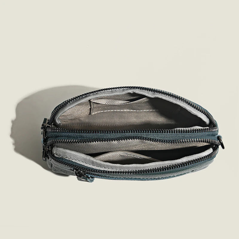 Luxuriöse Crossbody-Handytasche aus echtem Leder – Elegante Schultertasche für Damen
