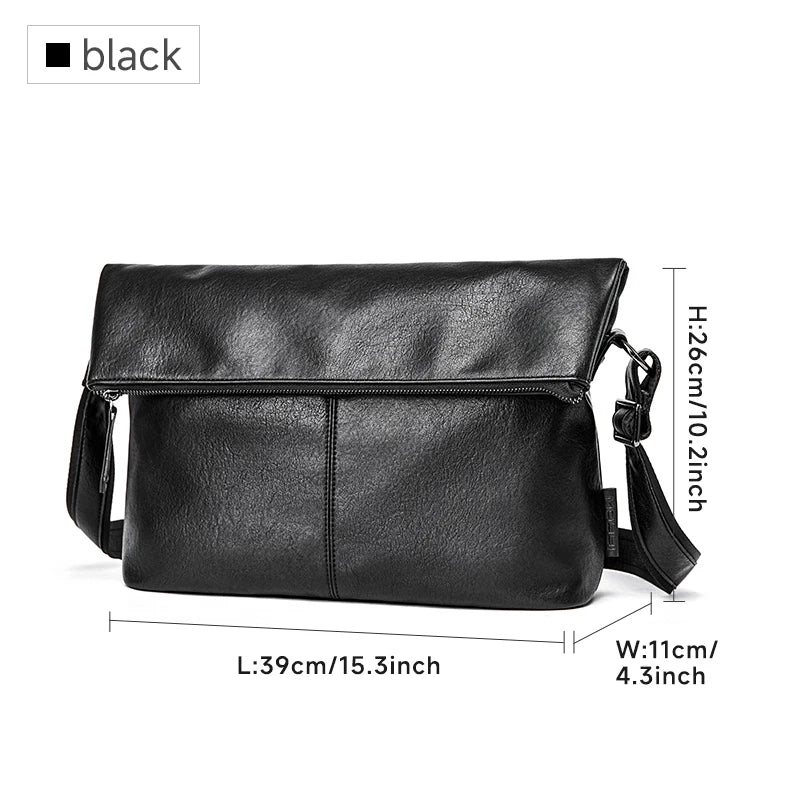 Wasserdichte Messenger Bag für Herren – Multifunktionale Umhängetasche mit großem Fassungsvermögen für Schule, Reisen und den Geschäftsalltag