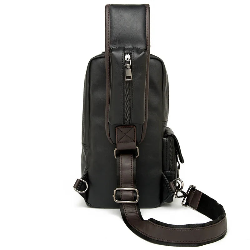 Vintage Umhängetasche für Herren – Wasserdichter Messenger aus PU-Leder für den täglichen Gebrauch und auf Reisen