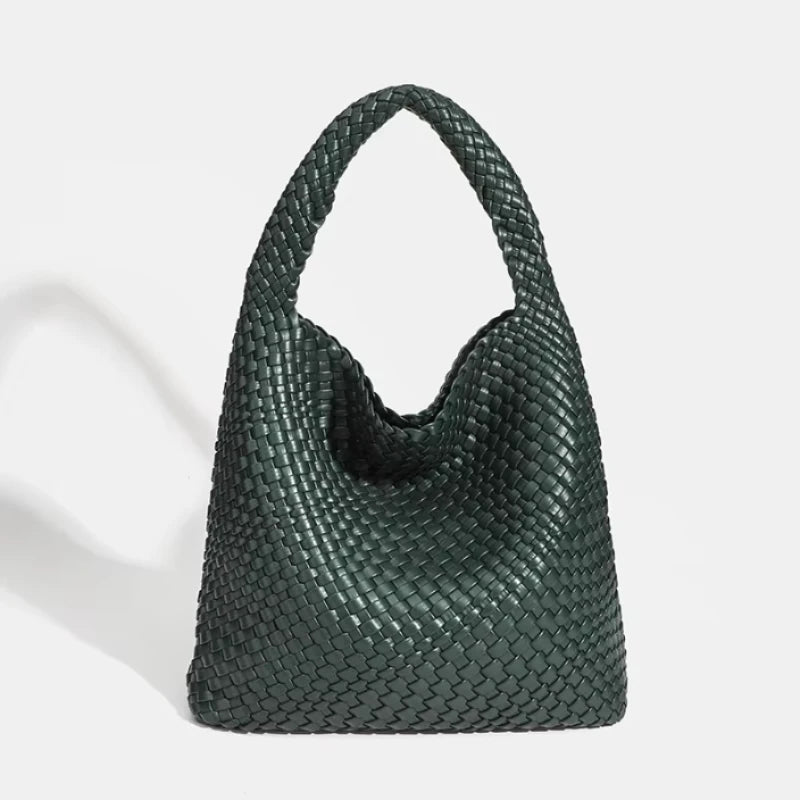Modische Handtasche aus PU-Leder für Damen – gestreifte Tragetasche für die Arbeit und den Alltag