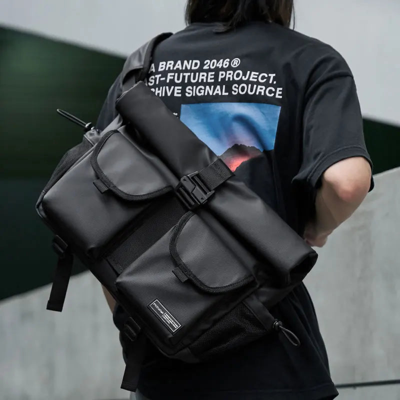 Messenger-Umhängetasche für Herren – Lässiger Schulter-Tagesrucksack zum Radfahren, Reisen und für den Alltag
