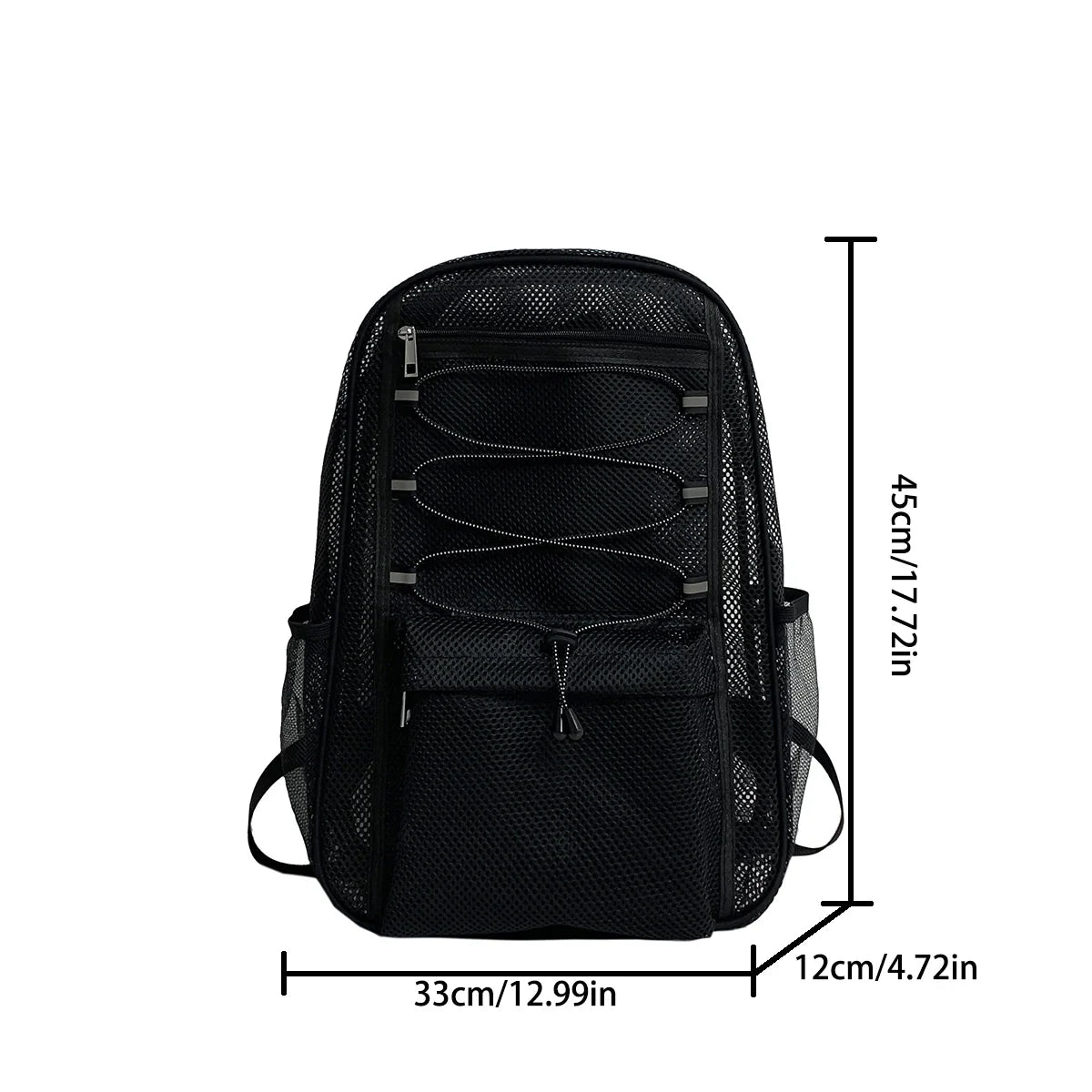 Leichter Mesh-Strandrucksack für Damen – Atmungsaktive, sandfreie Sommertasche mit mehreren Taschen