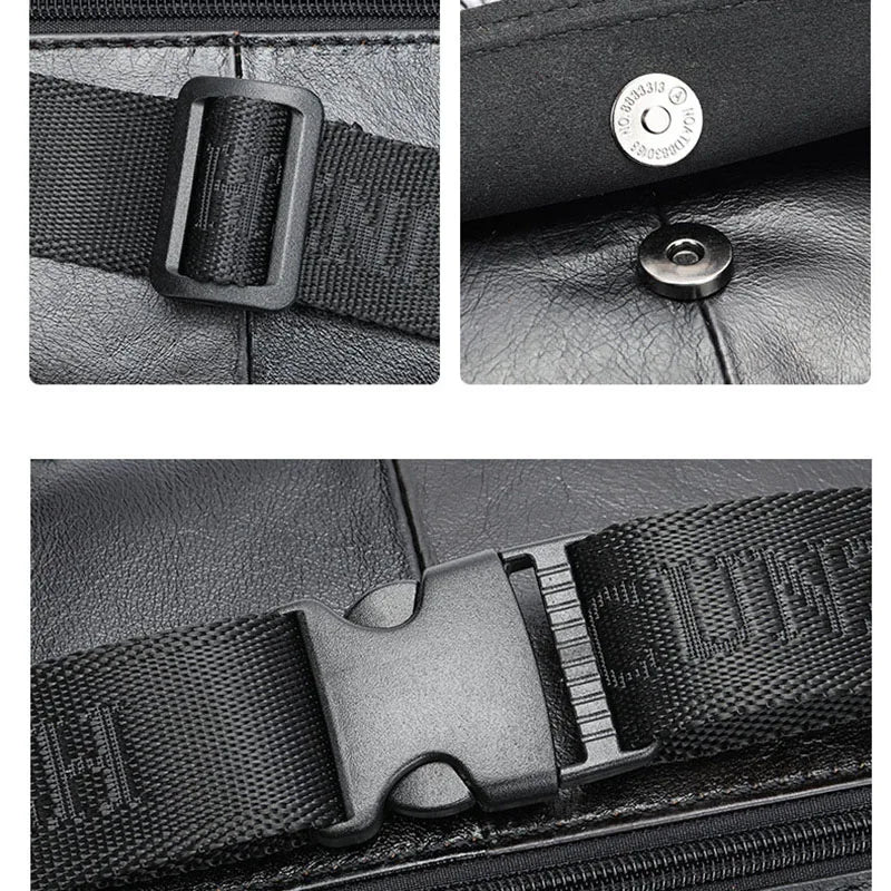 Unisex Luxus-Gürteltasche aus Leder – Sling- und Bauchtasche aus echtem Leder für den täglichen Gebrauch