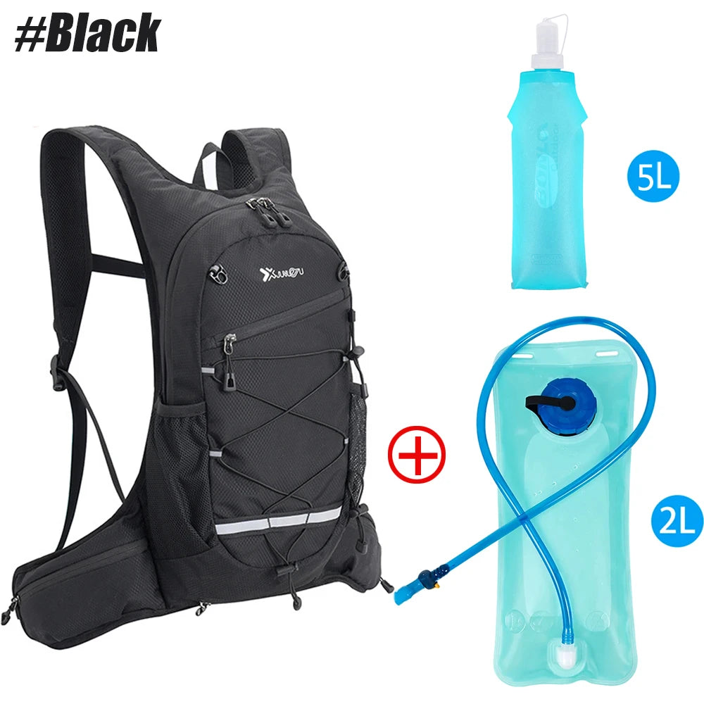 Atmungsaktive Trailrunning-Weste mit 500-ml-Wasserflasche – Leichter Trinkrucksack für Joggen, Radfahren und Marathons