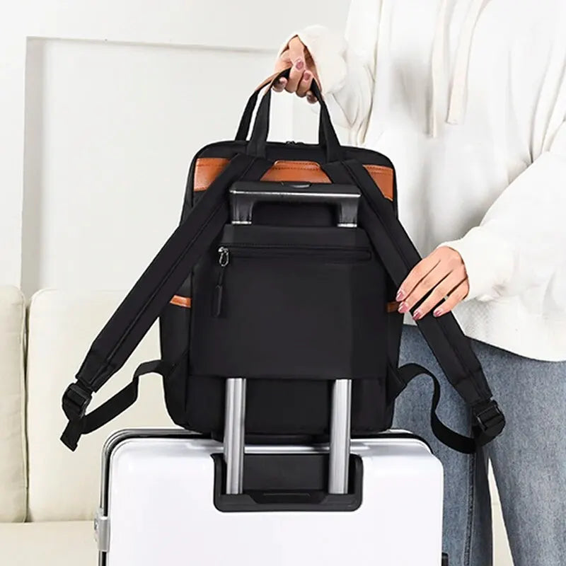 Fashion Waterproof Laptop Backpack for Women – Large Capacity & Versatile for Work, School & Travel