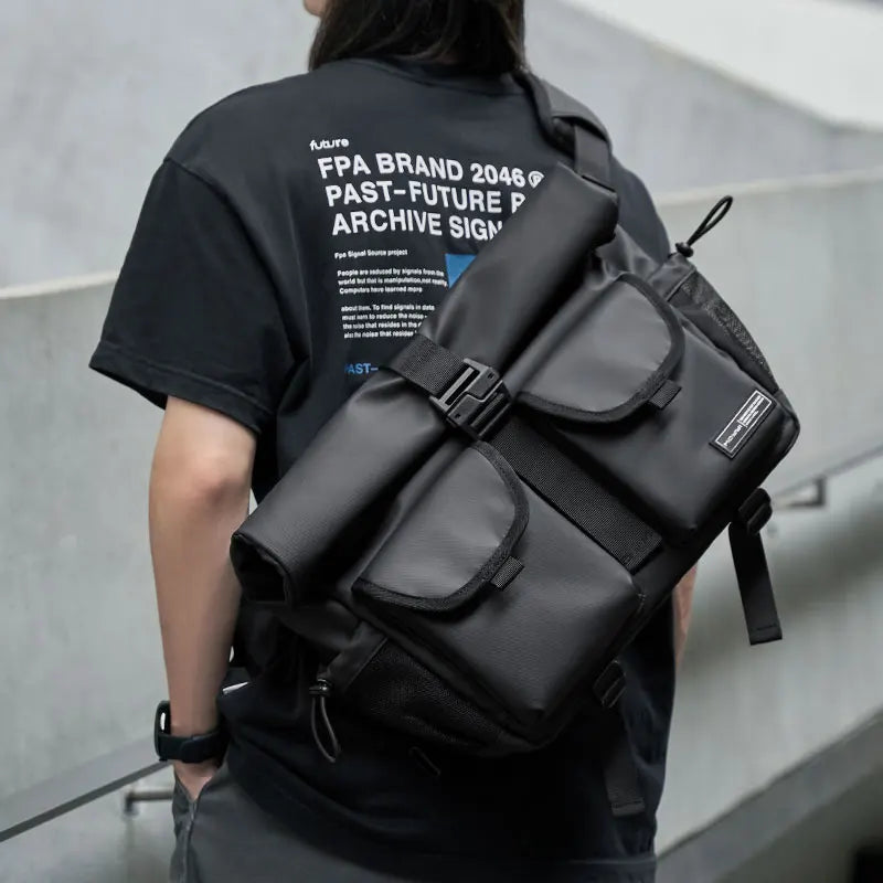 Messenger-Umhängetasche für Herren – Lässiger Schulter-Tagesrucksack zum Radfahren, Reisen und für den Alltag
