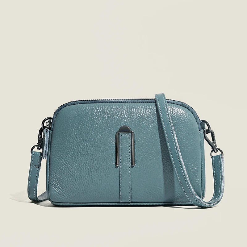Luxuriöse Crossbody-Handytasche aus echtem Leder – Elegante Schultertasche für Damen