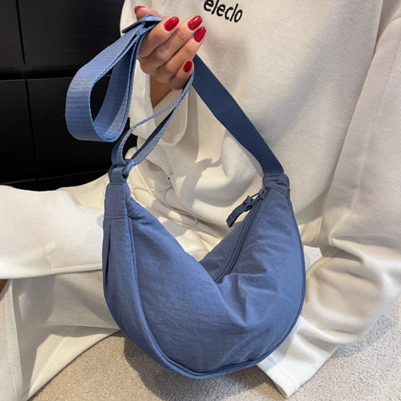 2025 Damen-Hobo-Umhängetasche aus Nylon – Schultertasche mit großem Fassungsvermögen