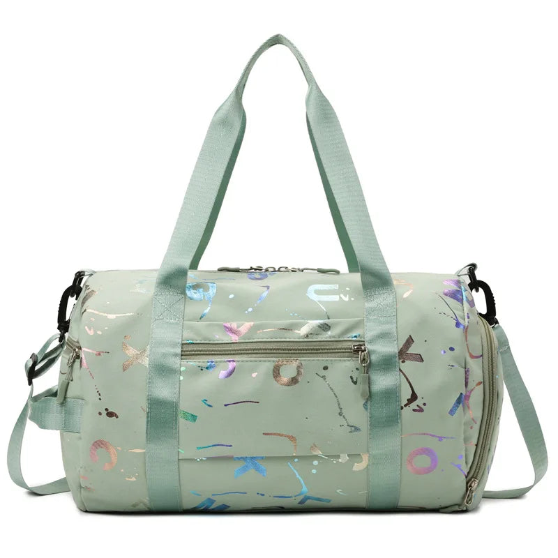 Gym Yoga Sport Dance Bag For Girl Boy Graffiti Letters Printing Fitness