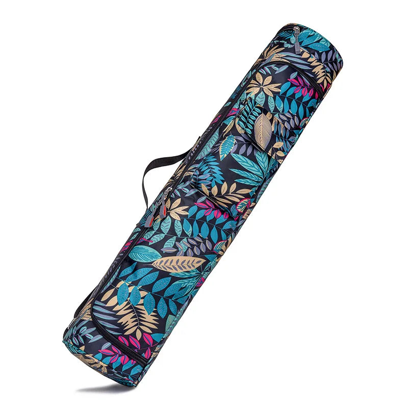 Yogamattentasche für Damen – Sporttasche mit Blumen- und farbenfrohem Design für Fitness, Pilates und Reisen