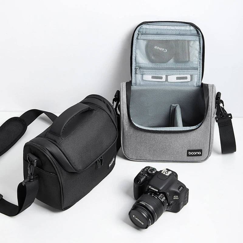 Wasserdichte DSLR-Kamera-Umhängetasche – Objektiv- und Fotoausrüstungstasche für Canon, Nikon, Sony und spiegellose Kameras
