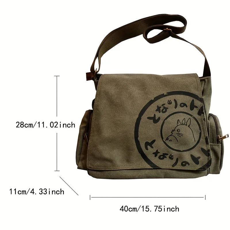 Bedruckte Canvas-Handtasche für Damen – Umhängetasche für den täglichen Gebrauch und auf Reisen