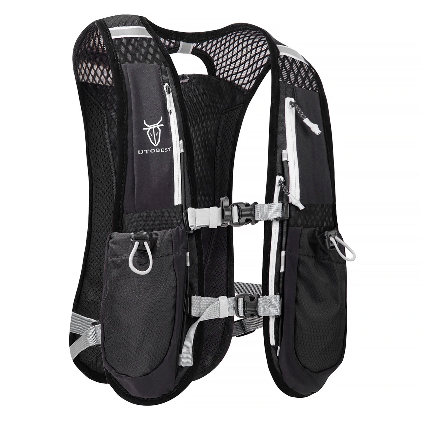 UTOBEST 5L Ultraleichte Lauf-Trinkweste – Atmungsaktiver Trail-Rucksack für Radfahren, Wandern und Marathons