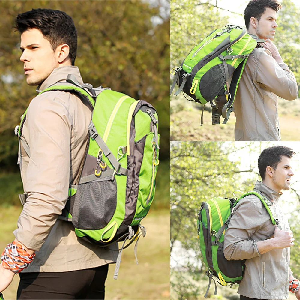 40L Water Resistant Travel Backpack Camp Hiking Trekking Climb