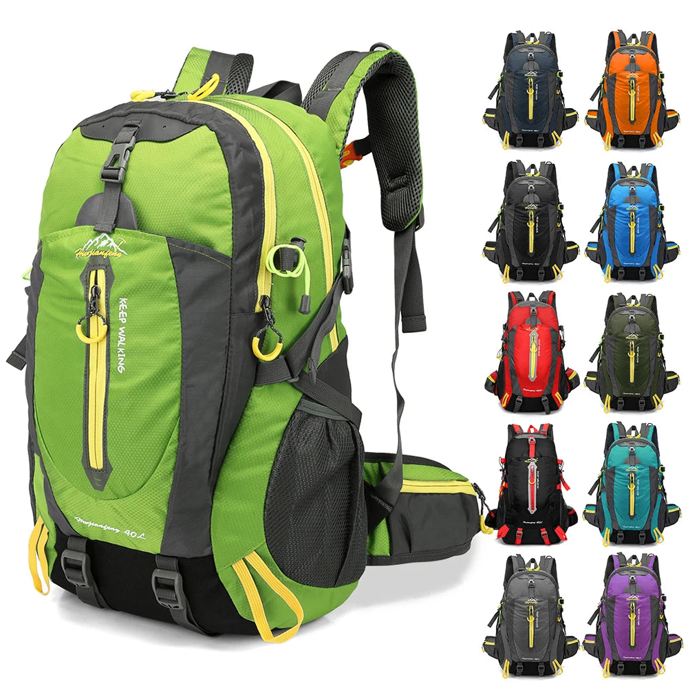 40L Water Resistant Travel Backpack Camp Hiking Trekking Climb