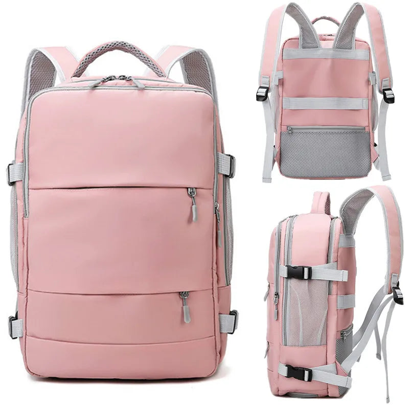 Wasserdichter Laptop-Reiserucksack mit großer Kapazität – Diebstahlsichere USB-Ladetasche für Arbeit, Schule und Beruf