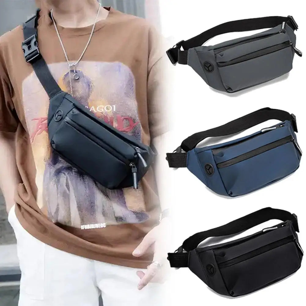 Wasserdichte Unisex-Gürteltasche – Verstellbare Gürteltasche mit mehreren Fächern für Reisen und Outdoor