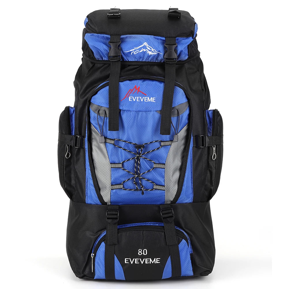 80L wasserdichter Reiserucksack – Großer Outdoor-Wander- und Campingrucksack zum Bergsteigen