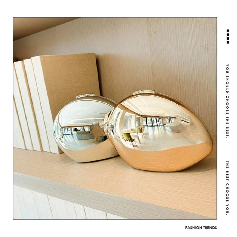 Abendclutch aus Acryl in Muschelform – Gold/Silberfarbene Umhängetasche für Damen